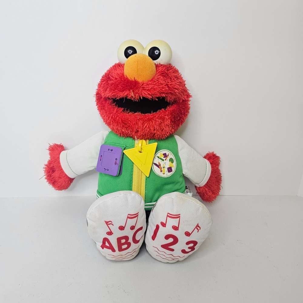 Sesame Street Elmo Dressy Plush Hasbro 2011 Untestee